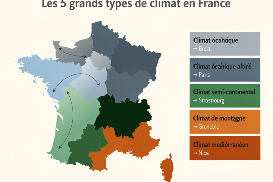 carte des climats en france