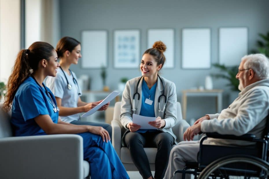 découvrez les métiers des professions intermédiaires de la santé et du travail social ainsi que leurs perspectives d'évolution professionnelle et d'emploi.