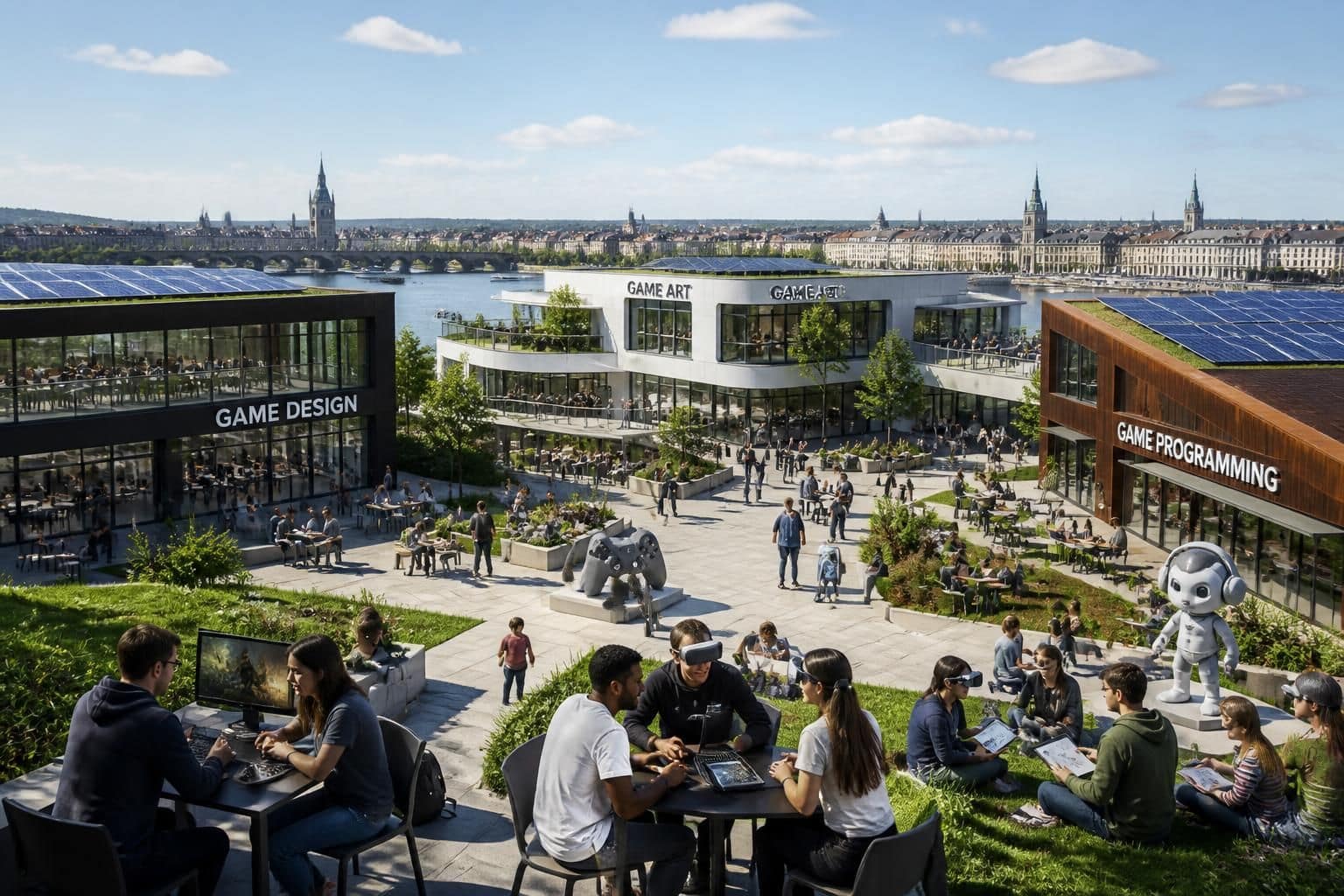 découvrez gaming campus bordeaux, composé de 3 écoles dédiées aux métiers du jeu vidéo, pour former les futures talents de l'industrie ludique.