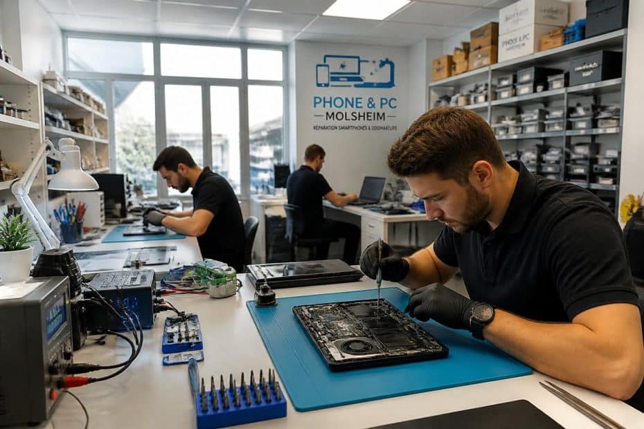 centre de réparation à molsheim offrant des services rapides et fiables pour smartphones et ordinateurs. réparez vos appareils rapidement avec des experts qualifiés.