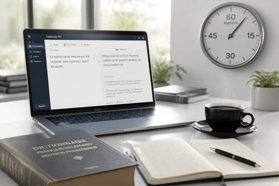 service de traduction fiable français-allemand offrant précision et rapidité garanties pour tous vos besoins professionnels et personnels.