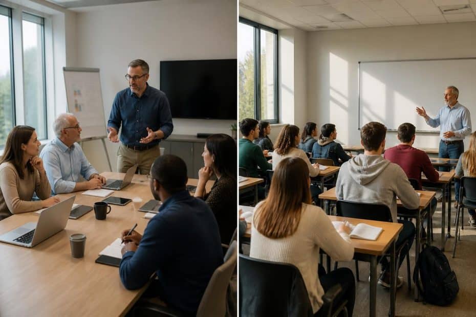 découvrez les différences entre la formation continue et la formation initiale, leurs définitions précises ainsi que les publics concernés par chaque type de formation.